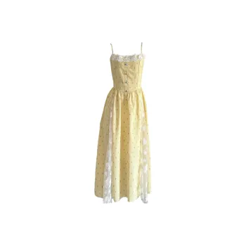 Manekniv Slip Dresses Women's Yellow Sundress