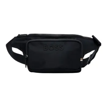 HUGO BOSS Recycled Polyester Fanny Pack Men's Black