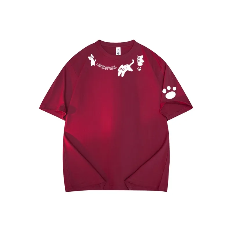 Caramella Drop Shoulder Sleeve T Shirt Women's-12