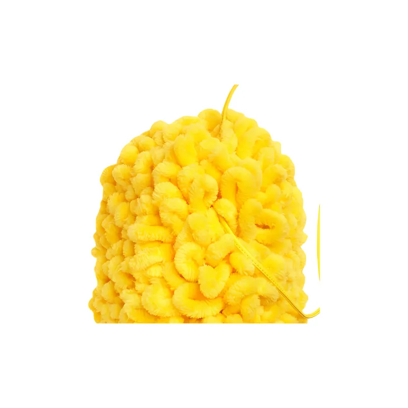 Bottega Veneta The Mini Pouch Mini Mop Effect Lemon-4