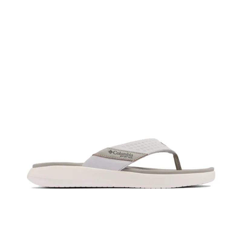 Columbia Slip Resistant Flip Flops Men's Silver Gray-1