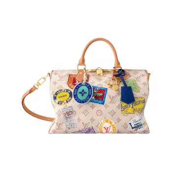 LOUIS VUITTON Speedy Soft 30 Monogram Dune Pink Multicolor