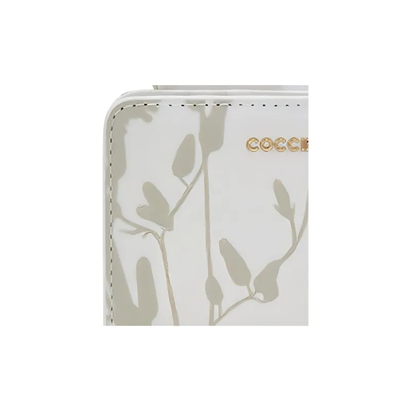 COCCINELLE Cow Leather Card Holder Regular Women's Bright White-1