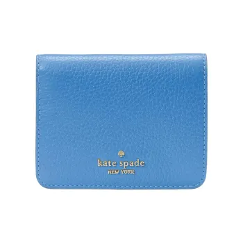 Kate Spade LENA Leather Wallet Trumpets Women's Tide Blue