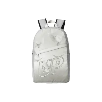 TURN UP Nylon Students Backpack Regular Unisex Gray