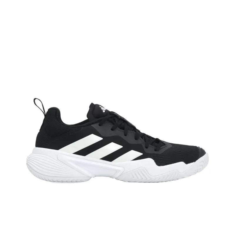 Adidas Barricade Anti Slip Wear Resistant Low Top Tennis Shoes Men's Black-1