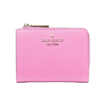 Kate Spade Leather Wallet Trumpets Women's Wave Pink