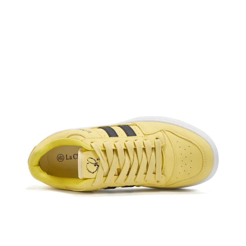 La Chapelle Low Top Skateboard Shoes Women's Yellow-3