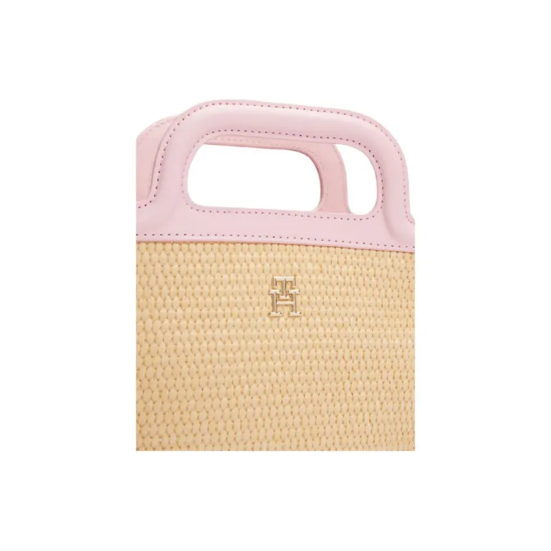 Tommy Hilfiger Polypropylene Shoulder Bag, Crossbody Bag, Handbag Kids' Natural & Pink-2