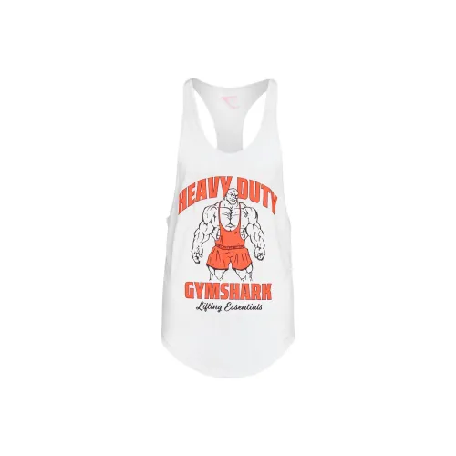 GYMSHARK Tank Tops Men White