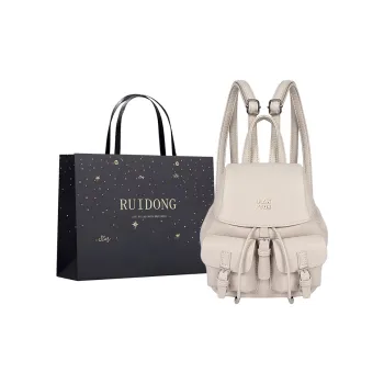 Smart PU Backpack Women's White/Silver/Yellow/Black