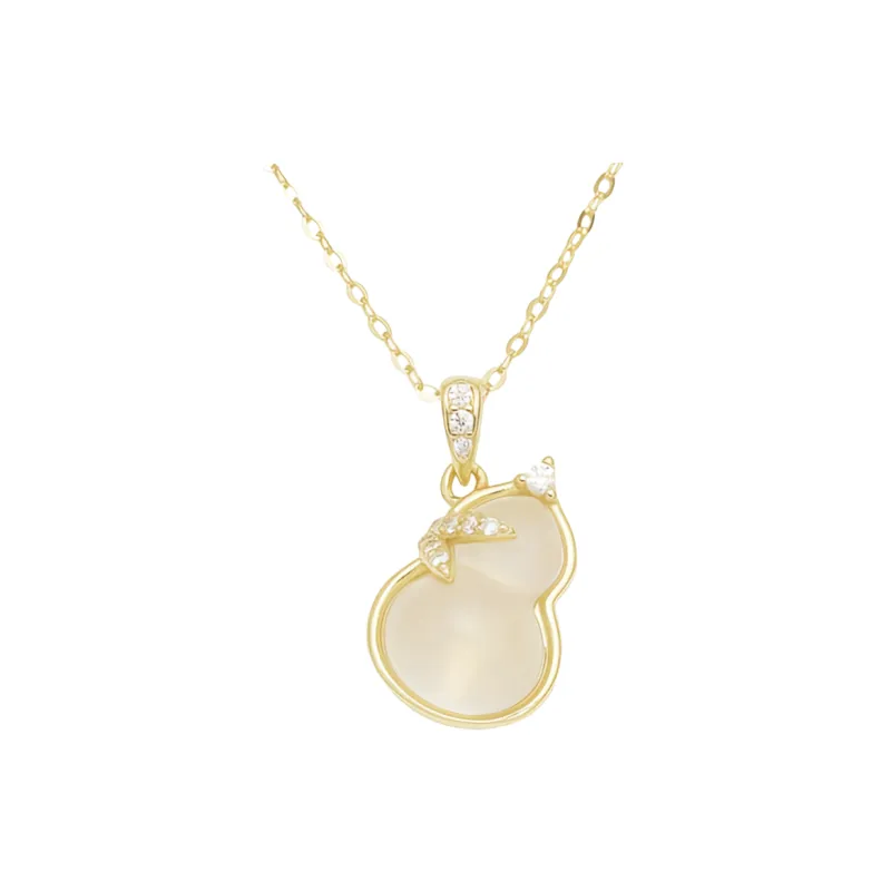 Strange Snow Natural Chalcedony Necklaces Women's-6
