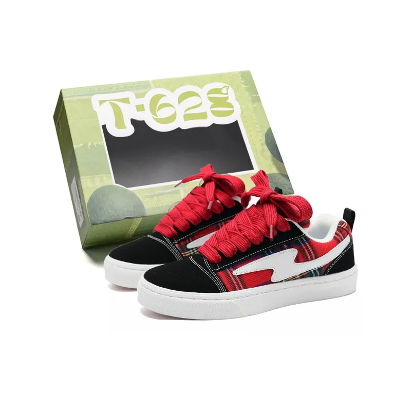 T628 Slip Resistant, Abrasion Resistant, Lightweight, Breathable Low Top Skateboard Shoes Unisex-139