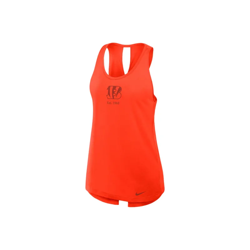 Nike Cincinnati Bengals Established Women's Nike Dri FIT Nfl Tank Top-0
