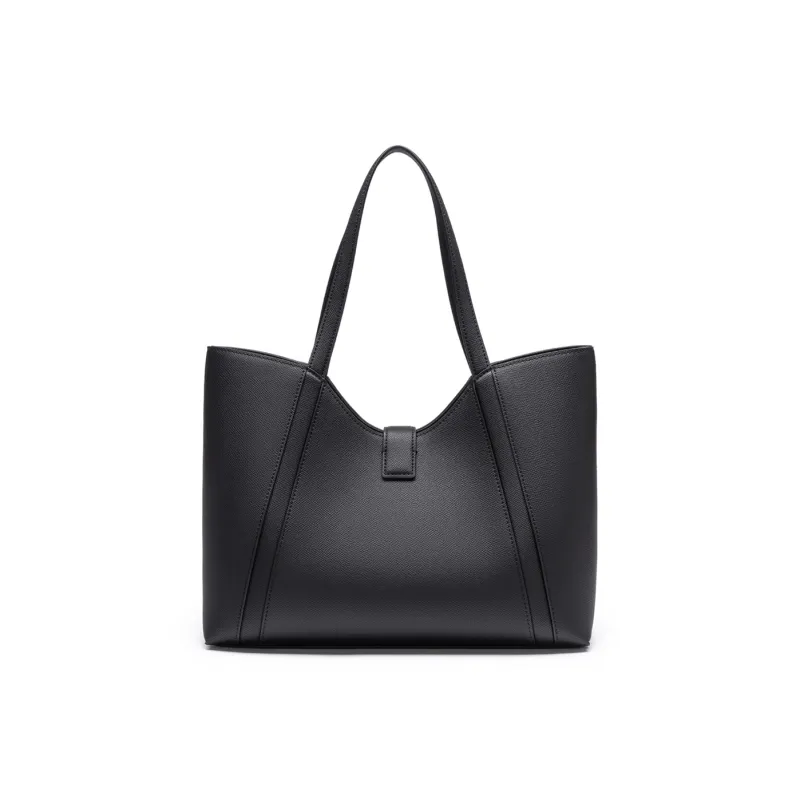 Chrisdien Deny Cow Leather Tote Handbag, Shoulder Bag Women's Ecru/Khaki/Black-1