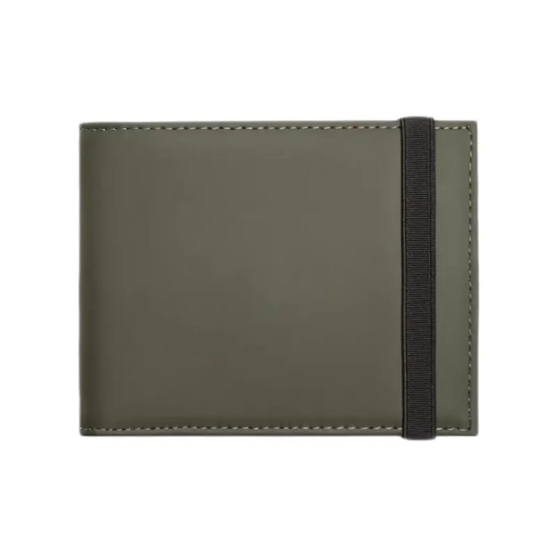 ZARA PU Wallet Men's Khaki Green-0