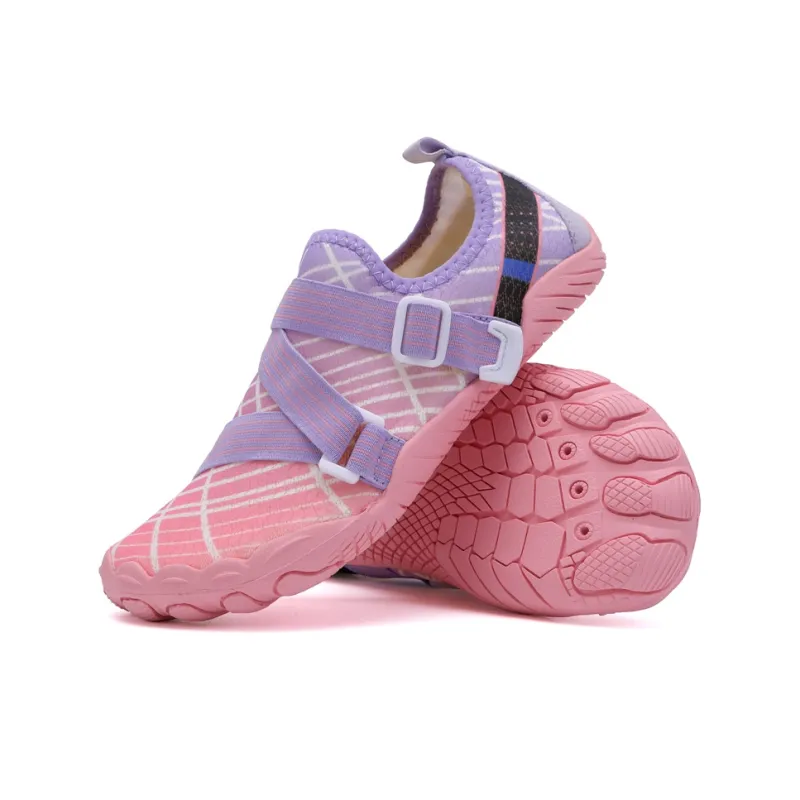 GESENLANG Slip Resistant Breathable Abrasion Resistant Low Top Casual Shoes Women's Pink-4