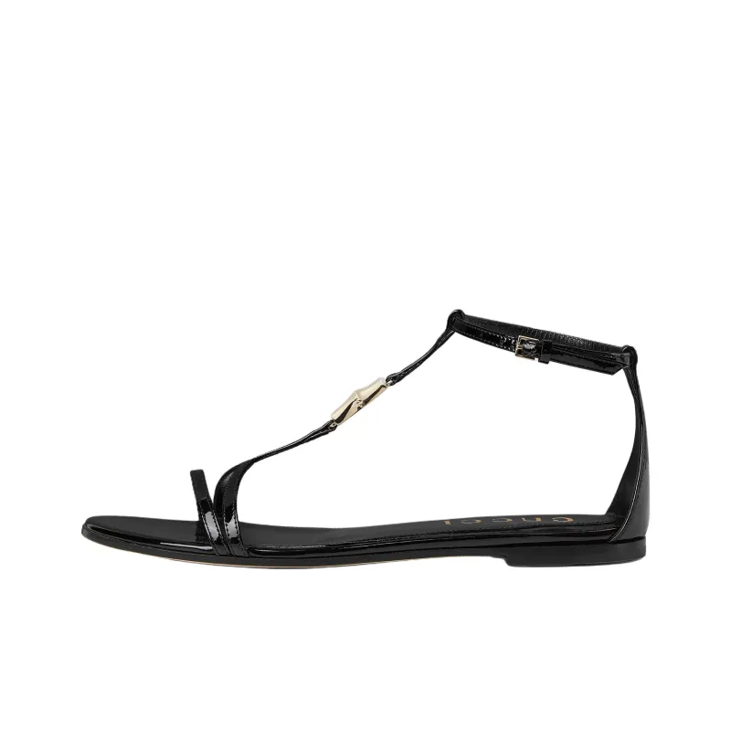 GUCCI One Strap Sandals Women's Black-0