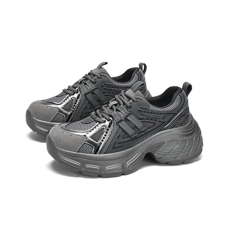 DAPHNE Low Top Chunky Sneakers Women's Gunmetal Gray-2