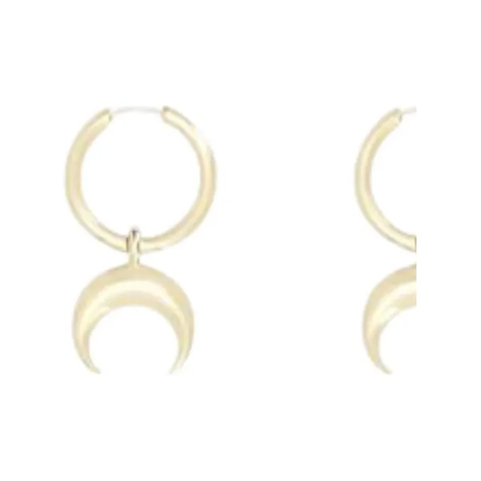 Marine Serre Moon Hoop Earrings-1