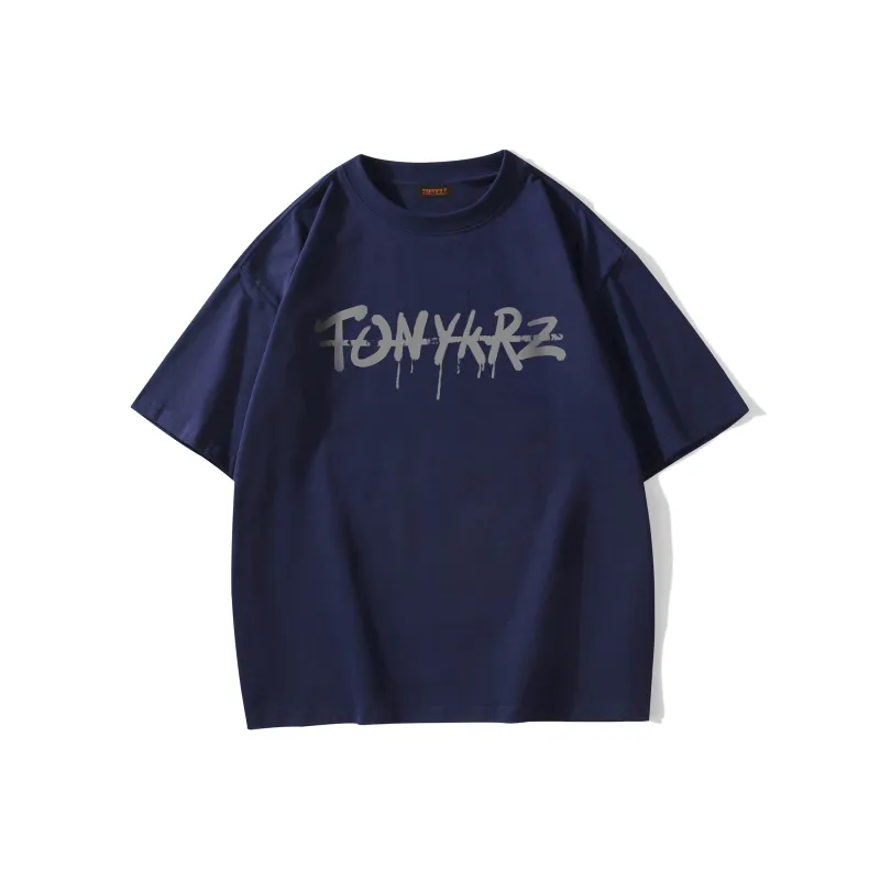 TONYKRZ T Shirts Unisex Navy Blue-1
