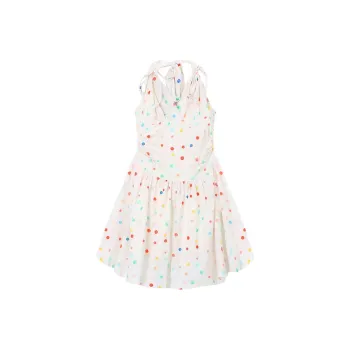 Dior Beauty Slip Dresses Women's Rainbow Polka Dot Skirt