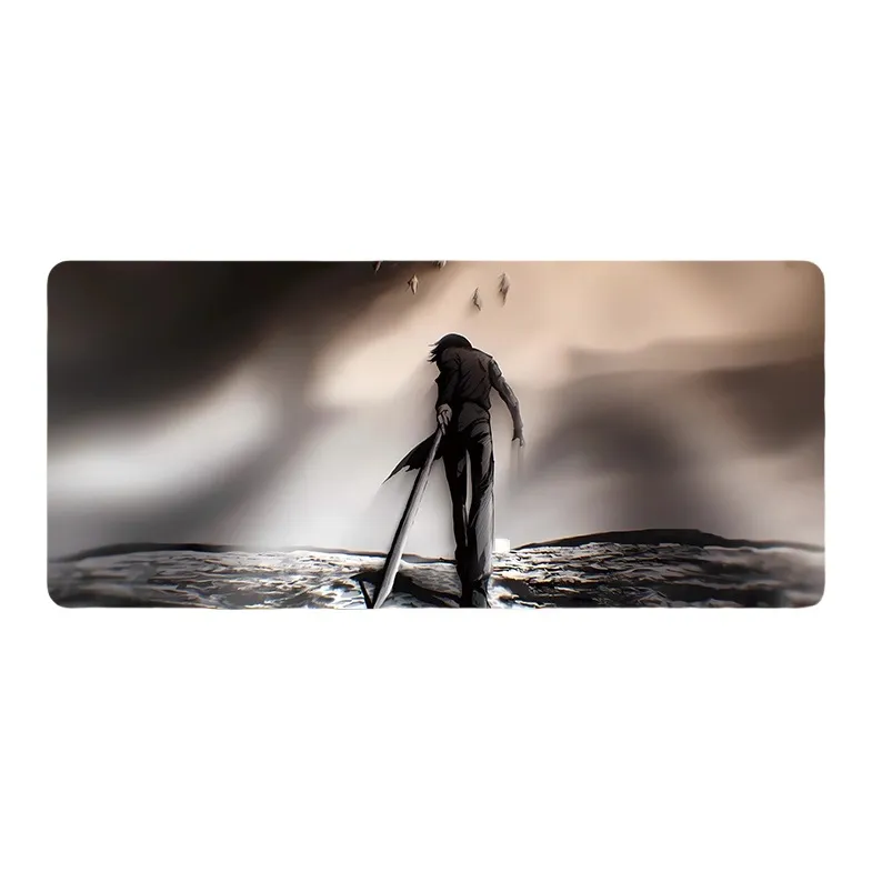 DANYIN Black White Anime Extra Large Minimalist Style Premium Desk Mat For Anime Esports Office, Washable Mouse Pads-78