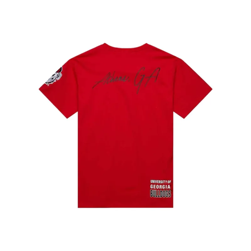 Mitchell & Ness GeorgiaBulldogsHometown T Shirt Men's Red-1