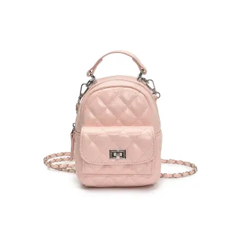 URBAN FOREST Pu Backpack Regular Women's Pink/White/Silver/Red/Black