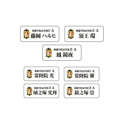 March·Monster Ouran High School Host Club, Collaboration Cafe Collection Character Luxury Brand Badges