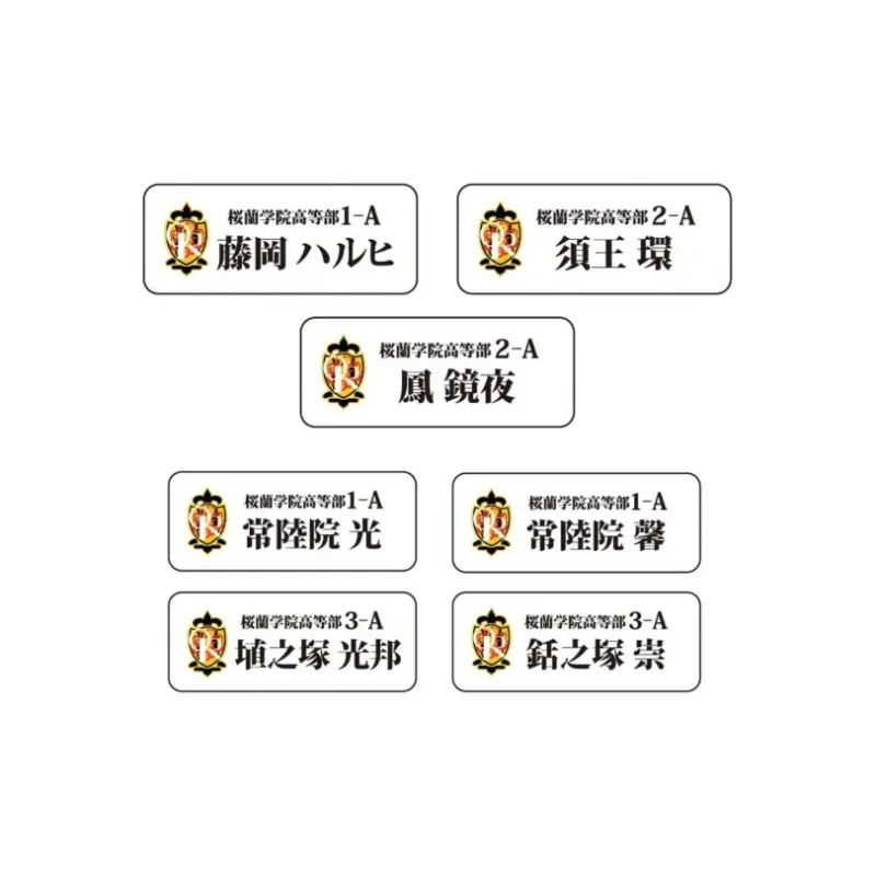 March·Monster Ouran High School Host Club, Collaboration Cafe Collection Character Luxury Brand Badges-0