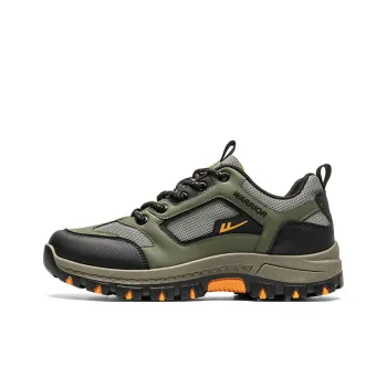 WARRIOR Hiking / Trekking Shoes Men Low Top Black