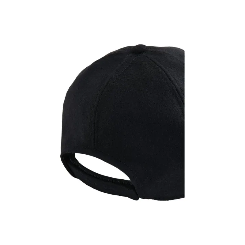 MS MIN Cashmere Baseball Caps Unisex Black-1