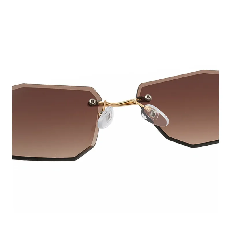 NOME Plastic Metal Irregular Shape Sunglasses Unisex-6