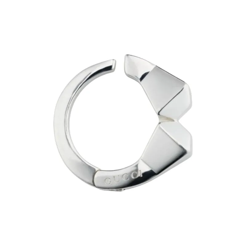 GUCCI 925 Sterling Silver Earrings Unisex Silver-1