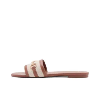 MANGO PU Polyurethane Abrasion Resistant Slide Slippers Women's Brown