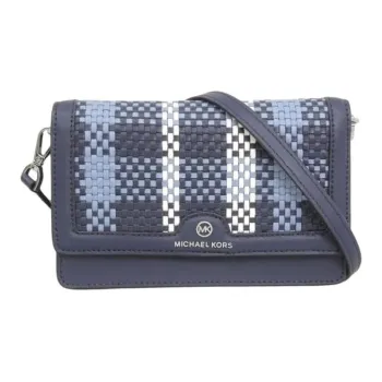 MICHAEL KORS Jet Set Charm Leather Crossbody Bag Women's Marine Blue