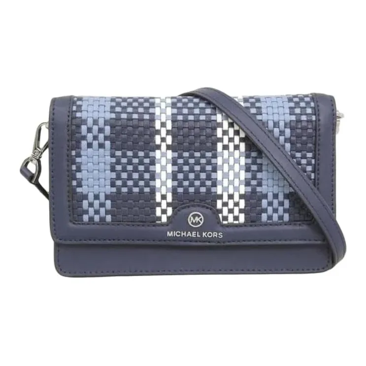 MICHAEL KORS Jet Set Charm Leather Crossbody Bag Women's Marine Blue-0