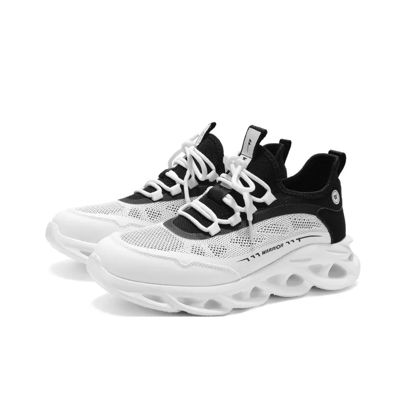 WARRIOR Casual Shoes Men Low Top White/Black/Beige/Coffee/Orange/Black-4