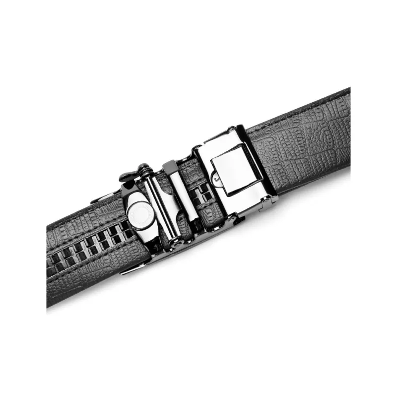 CAMEL Split Cow Leather With Transferred Belly Grain Leather Belts Men's 3.3CM-2