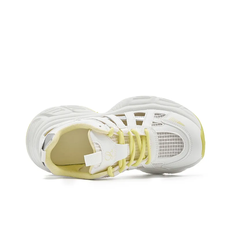 La Chapelle Low Top Chunky Sneakers Women's Yellow-3