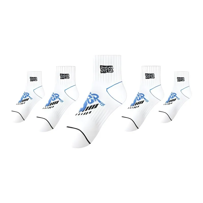 ROBINHOOD Mid Calf Socks Men's 5 Pack-3