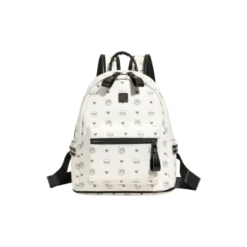 Yalu PU Backpack Regular Unisex White/Brown/Pink/Beige