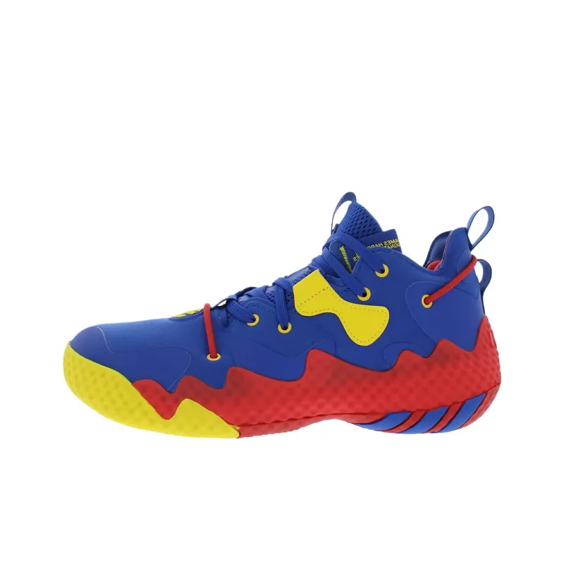 Adidas Harden Vol.6 Abrasion Resistant Breathable Mid Top Running Shoes Men's Blue-0