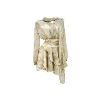 IQC Long Sleeved Dresses Women's Light Yellow