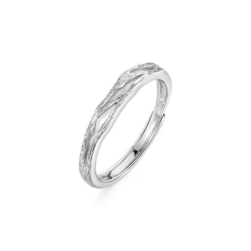 Wylyp 999 Fine Silver Sterling Silver Rings Unisex-2