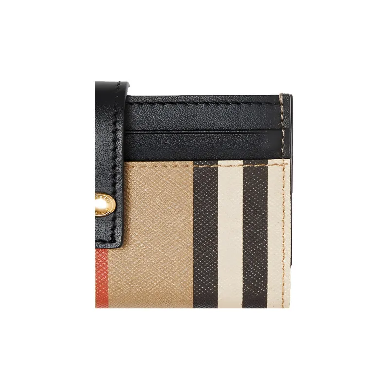 Burberry Cotton Card Holder Women's Beige-3