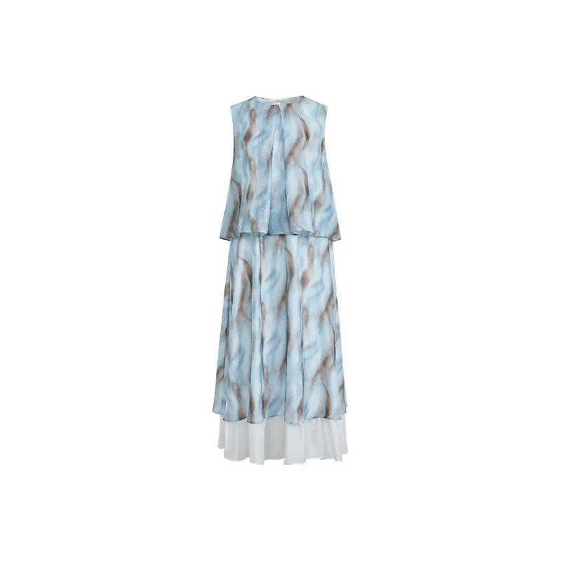 KUOSE Sleeveless Dresses Women's Multicolor-0