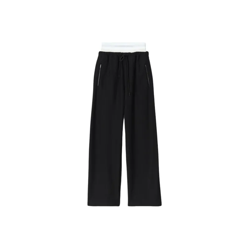 Layered Wide-Leg Sweatpants-1