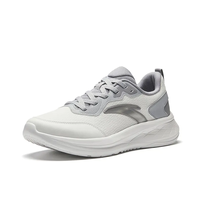 Anta Shock Absorbers With Slip Resistant Features Low Top City Commute Running Shoes Men's White Gray-1